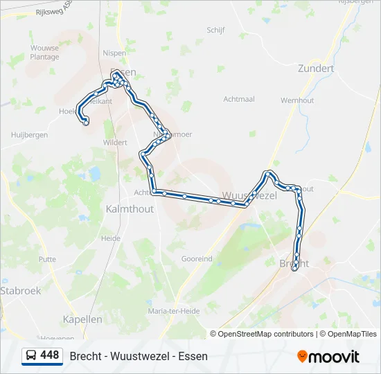 448 Bus Line Map