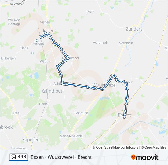 448 Bus Line Map