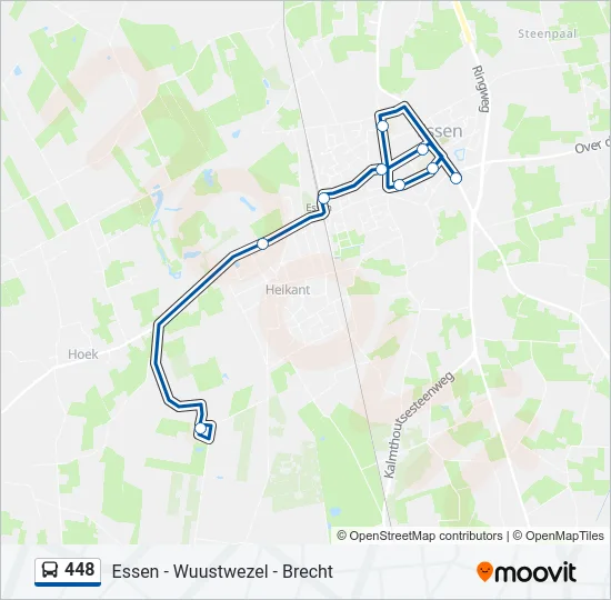 448 Bus Line Map