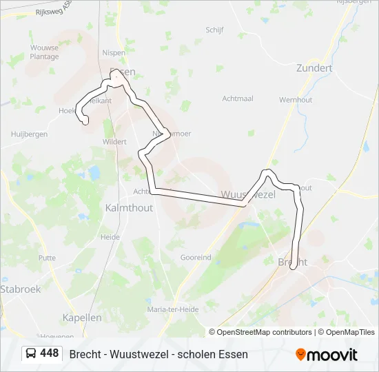 448 Bus Line Map