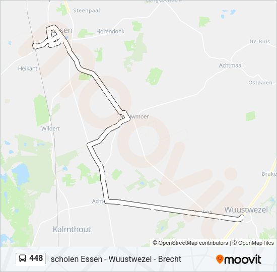 448 Bus Line Map
