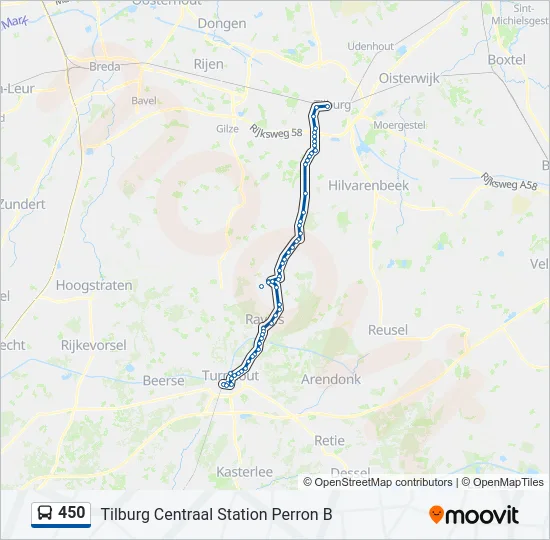 450 Bus Line Map
