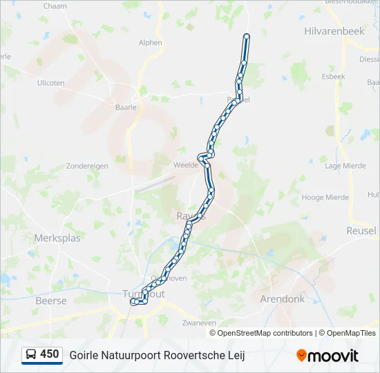 450 Bus Line Map