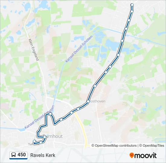 450 Bus Line Map