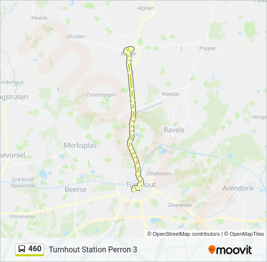 460 Bus Line Map
