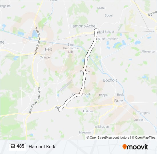 485 Bus Line Map