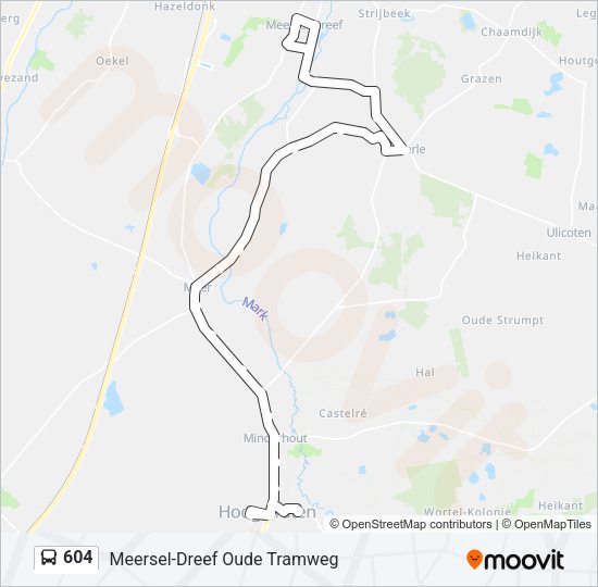 604 Bus Line Map