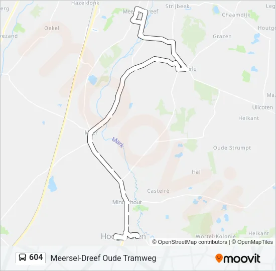 604 Bus Line Map