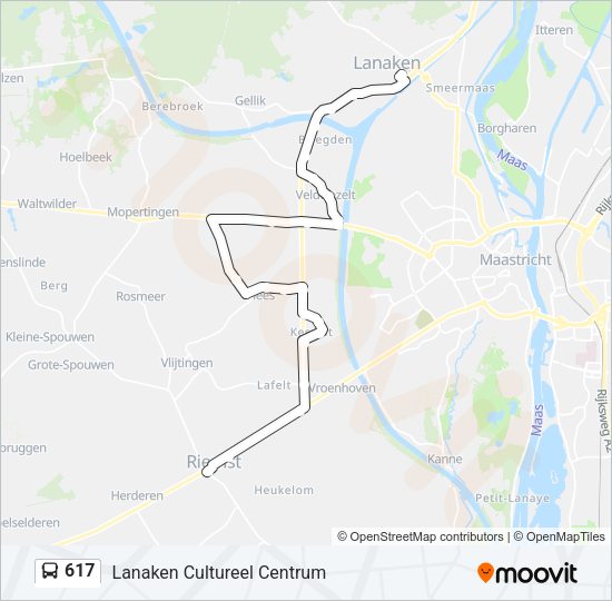 617 Bus Line Map
