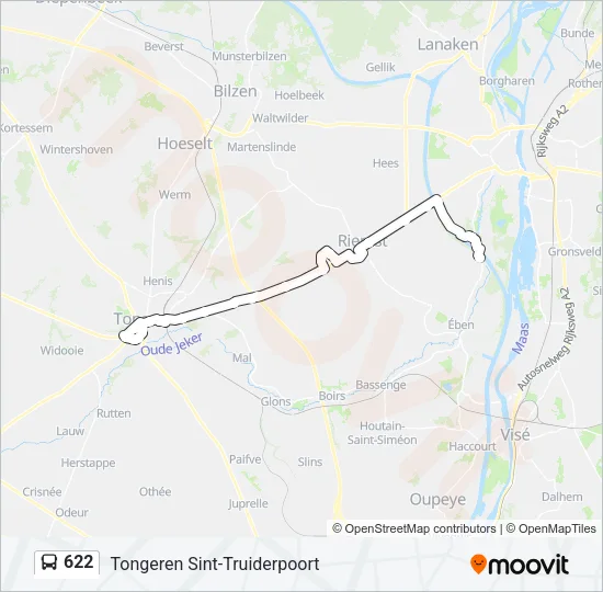 622 Bus Line Map