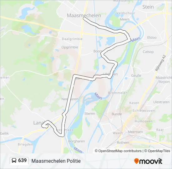 639 Bus Line Map