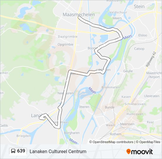 639 Bus Line Map