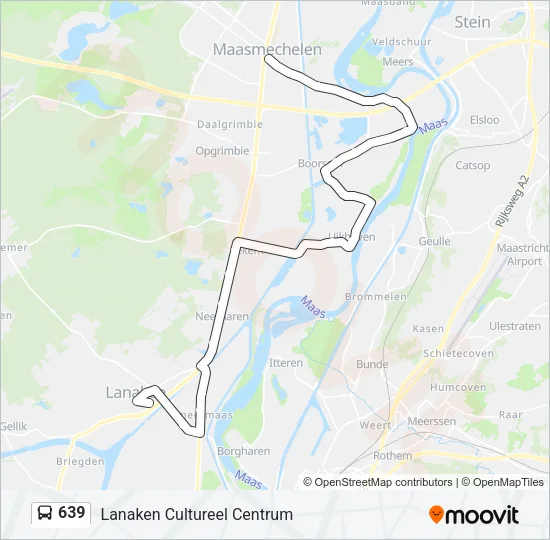639 Bus Line Map