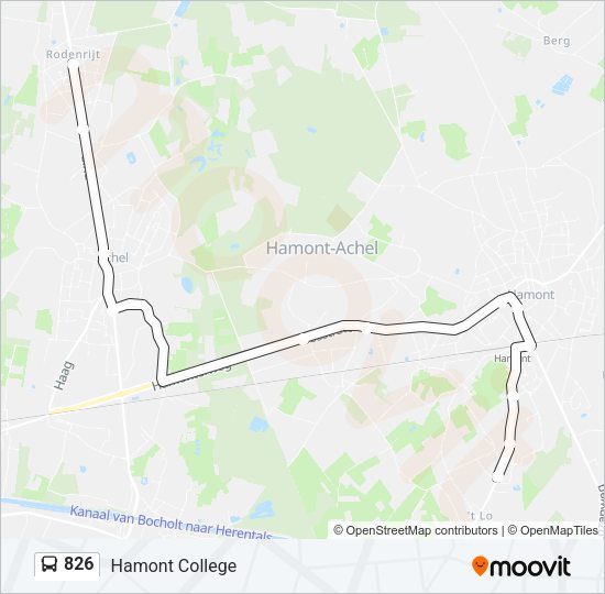 826 Bus Line Map