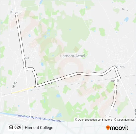 826 Bus Line Map