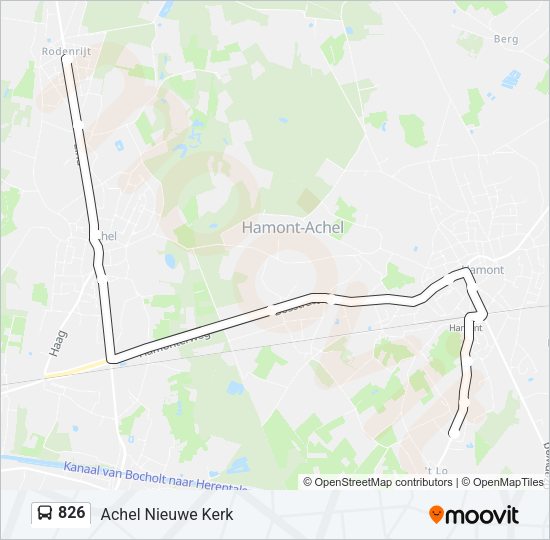 826 Bus Line Map