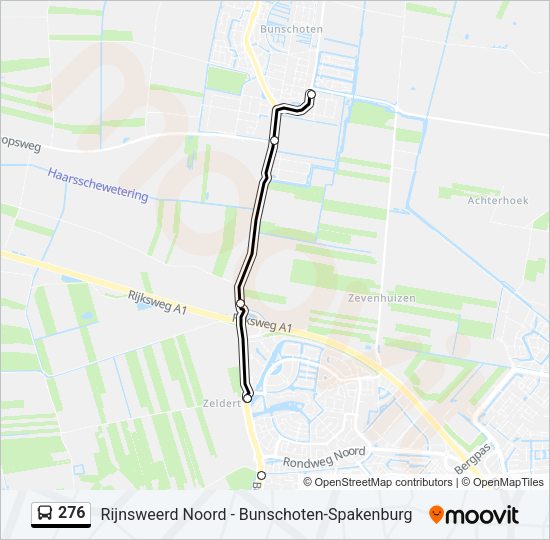 276 Bus Line Map