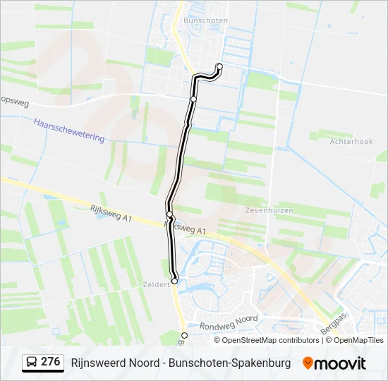 276 Bus Line Map