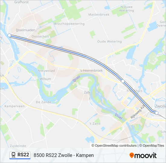 linie RS22 Karte