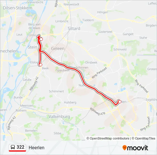 322 Bus Line Map