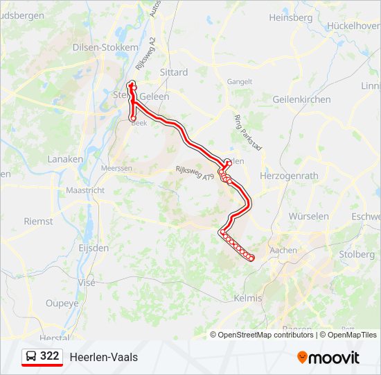 322 Bus Line Map