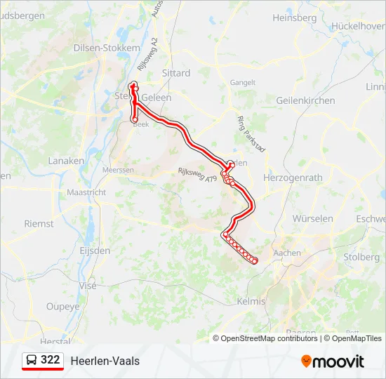 322 Bus Line Map