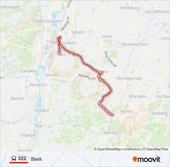 322 Bus Line Map