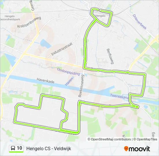 10 Bus Line Map