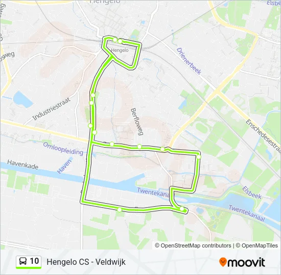 10 Bus Line Map