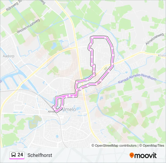24 Bus Line Map