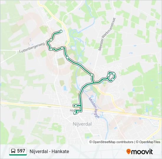 597 Bus Line Map