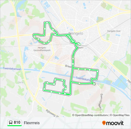 810 Bus Line Map