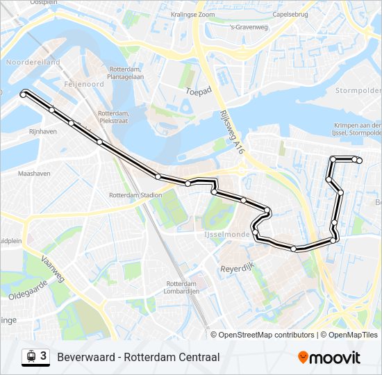 3 Light Rail Line Map