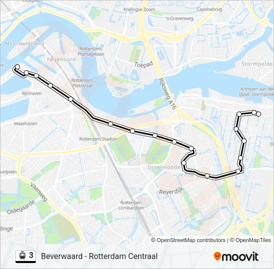 3 Light Rail Line Map