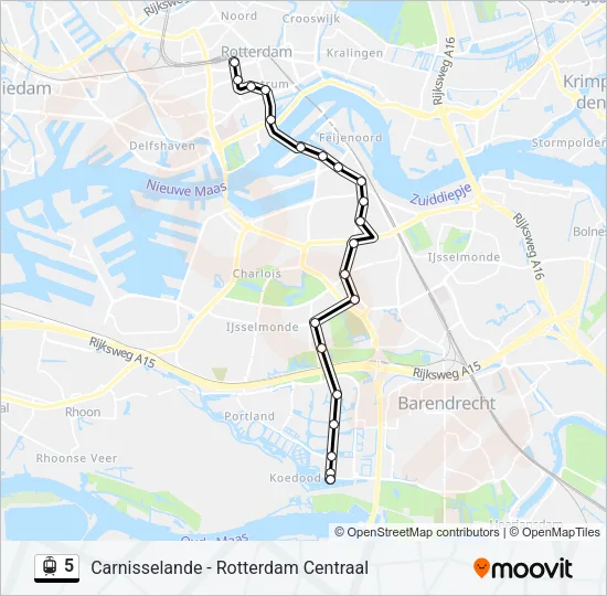 5 Light Rail Line Map