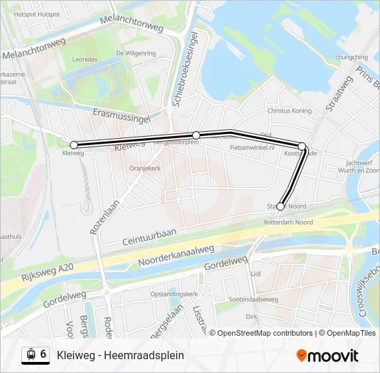 6 Light Rail Line Map
