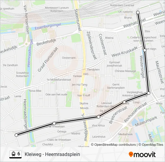 6 Light Rail Line Map