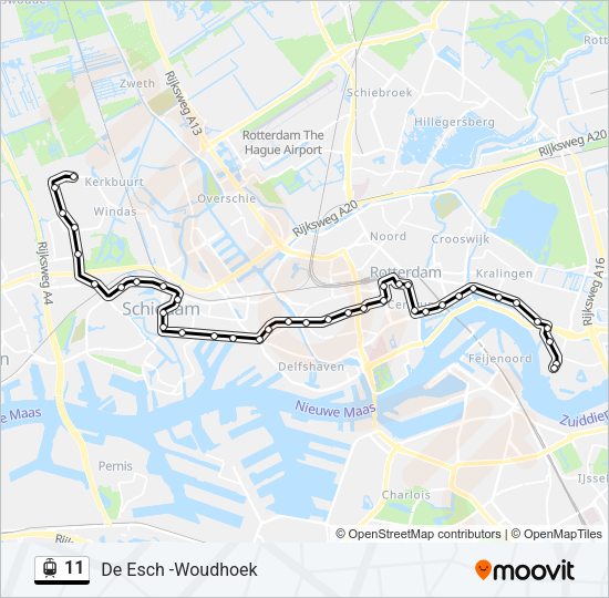 11 Light Rail Line Map