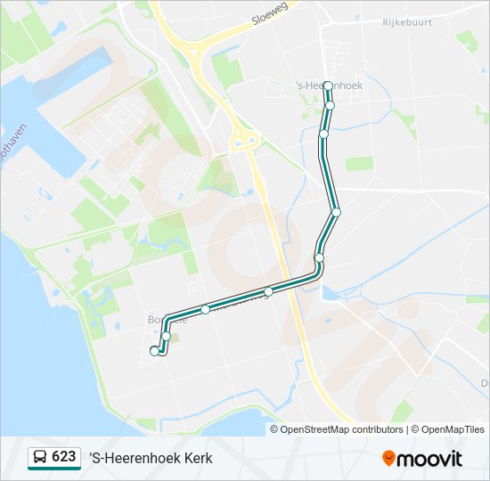 623 Bus Line Map