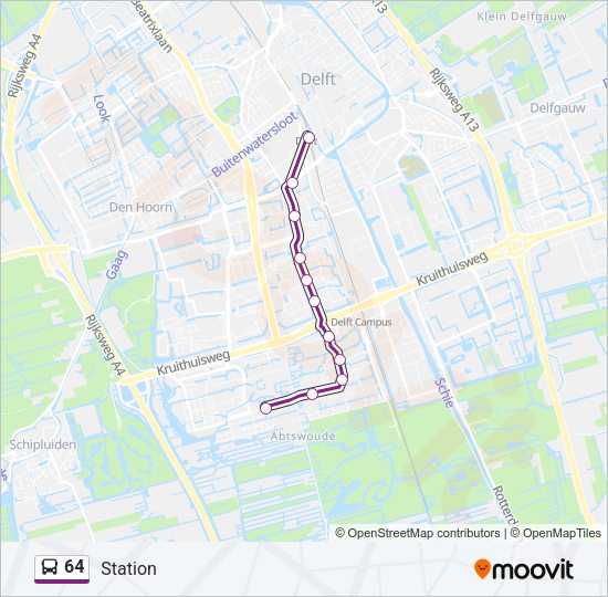 64 Bus Line Map
