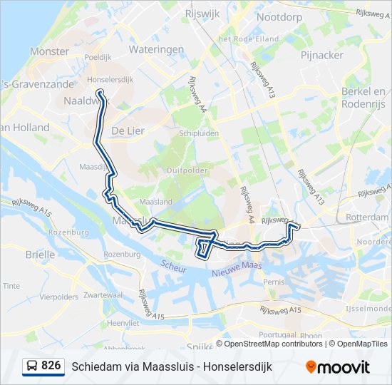 826 Bus Line Map