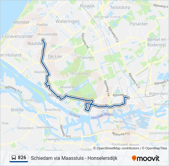 826 Bus Line Map