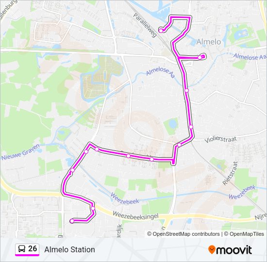 26 Bus Line Map