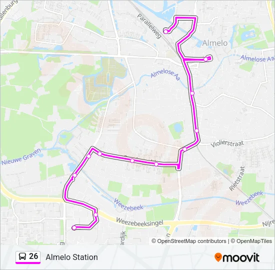 26 Bus Line Map