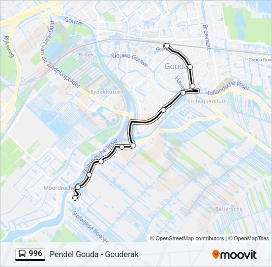 996 Bus Line Map
