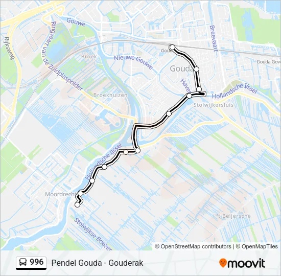 996 Bus Line Map