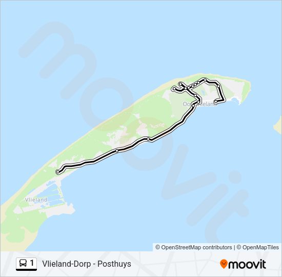 1 Bus Line Map
