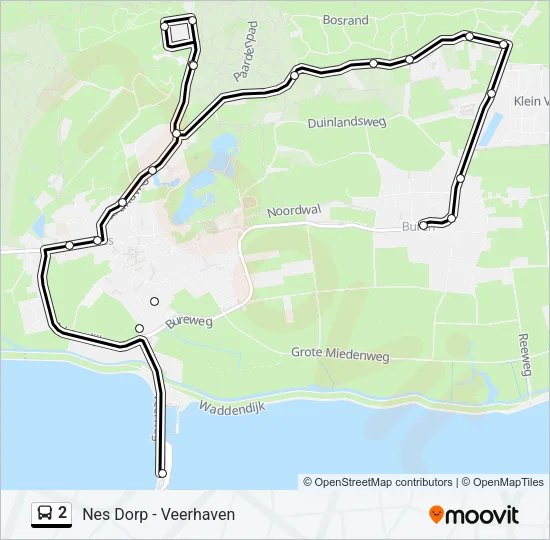 2 Bus Line Map
