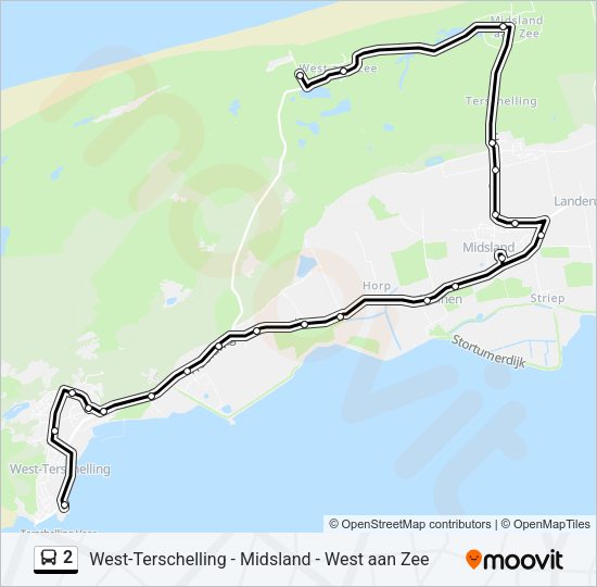2 Bus Line Map