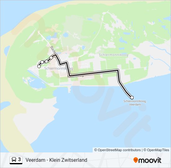 3 Bus Line Map